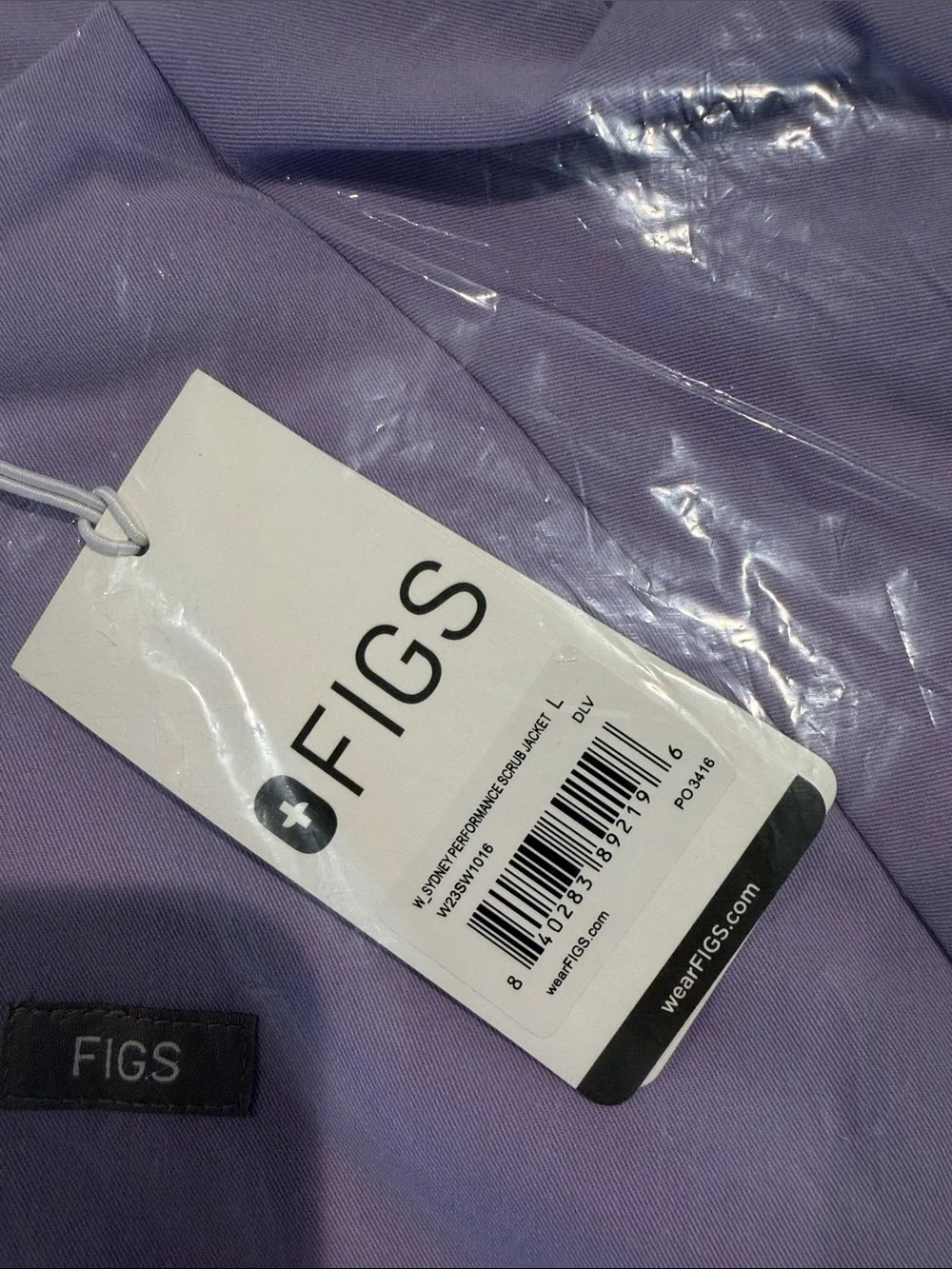 Figs Lavender Dew Sydney Scrub Jacket - Picture 2 of 2
